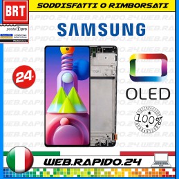 DISPLAY LCD+TOUCH SCREEN+FRAME SS OLED PER SAMSUNG GALAXY M51 2020 SM-M515F M515